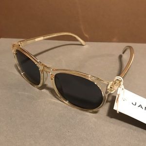 New Janie and Jack Sunglasses 0-2Y or 4+, Block 95%UVB & 60%UVA. Gold.